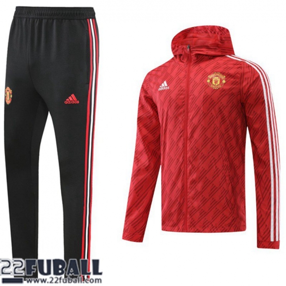 Sweatjacke Kapuzen Manchester United Rouge Herren 22 23 WK104