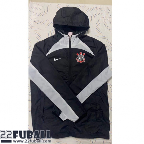 Sweatjacke Kapuzen Corinthians Schwarz Herren 22 23 WK162