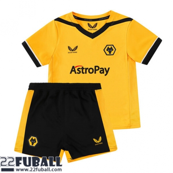 Fussball Trikots Wolverhampton Wanderers Heimtrikot Kinder 22 23