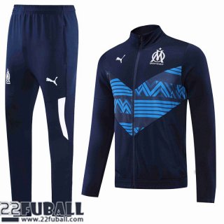 Sweatjacke Olympique Marseille Navy blau Herren 22 23 JK315