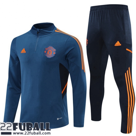 Sweatjacke Manchester United blau Herren 22 23 JK320