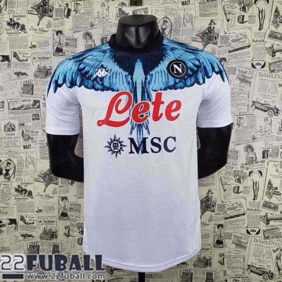 Fussball Trikots Napoli Maradona Weiß Herren 22 23