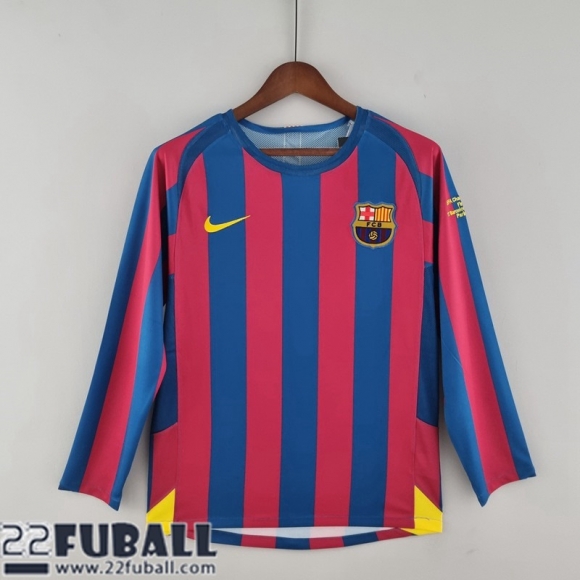 Fussball Trikots Barcelona Heimtrikot Langarm Herren 05 06 FG112