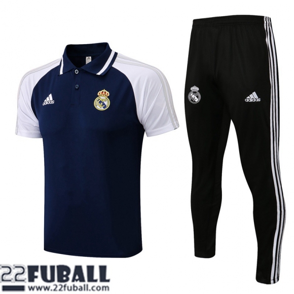 Poloshirts Real Madrid blau Herren 21 22 PL267