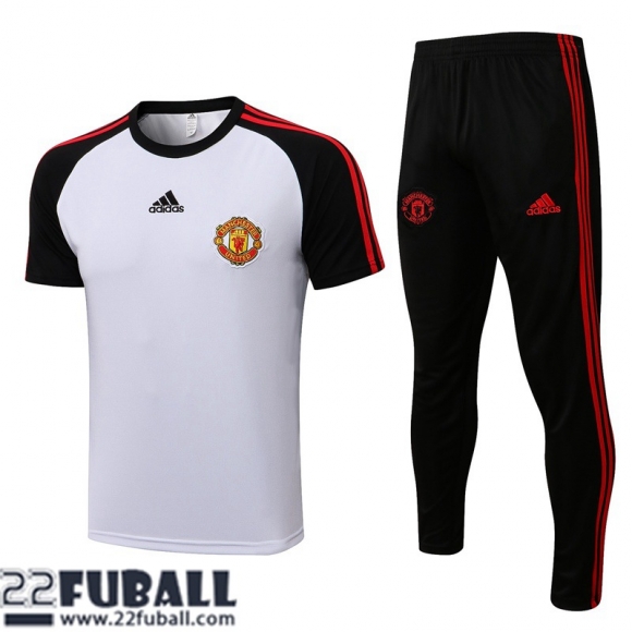 T-Shirt Manchester United Weiß Herren 21 22 PL268