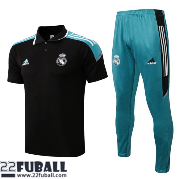 Poloshirts Real Madrid Schwarz Herren 21 22 PL287