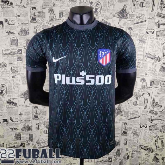 T-Shirt Atletico Madrid Schwarz Herren 22 23 PL305