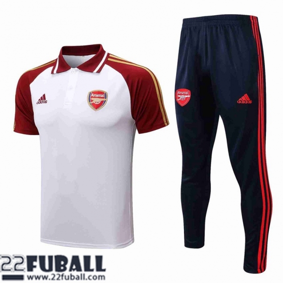 Poloshirts Arsenal Weiß Herren 21 22 PL402