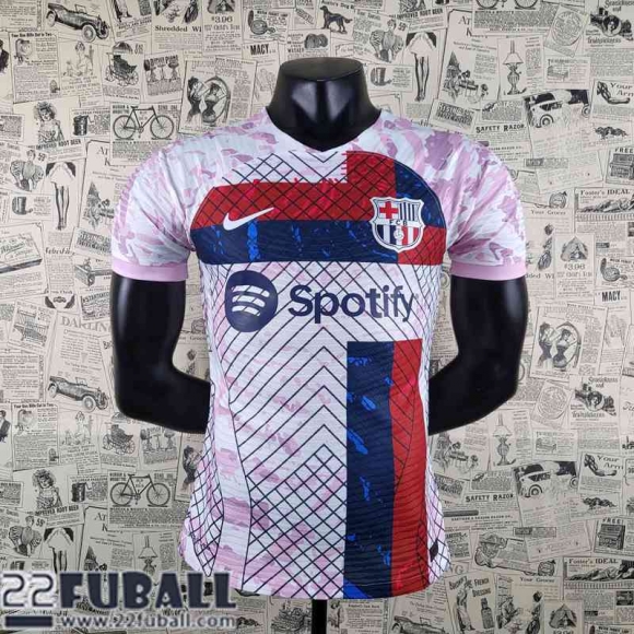 T-Shirt Barcelona Rosa Herren 22 23 PL413