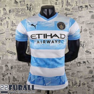 T-Shirt Manchester City weiß Blau Herren 22 23 PL362