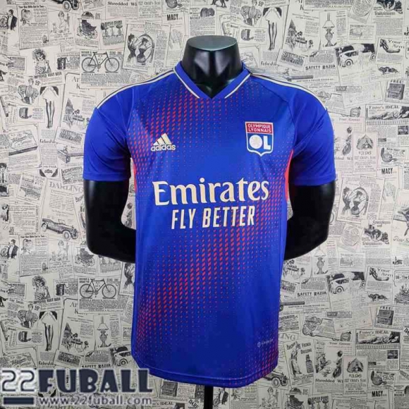 T-Shirt Olympique Lyon blau Herren 22 23 PL390