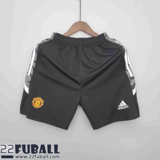 Fussball Shorts Manchester United Schwarz Herren 21 22 DK96