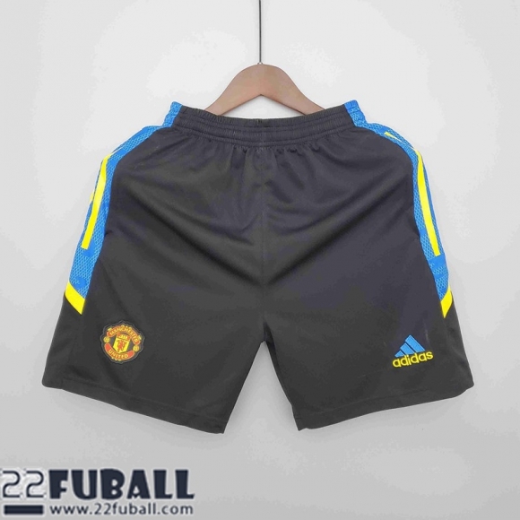 Fussball Shorts Manchester United Schwarz Herren 21 22 DK97