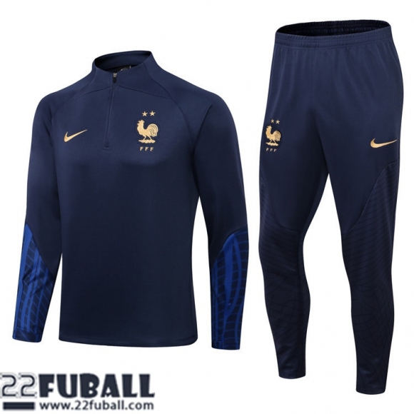 Trainingsanzug Frankreich blau Herren 22 23 TG235