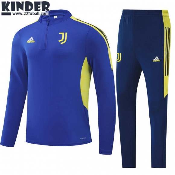 Trainingsanzug Juventus blau Kinder 21 22 TK236