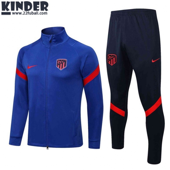 Sweatjacke Atletico Madrid blau Kinder 22 23 TK239