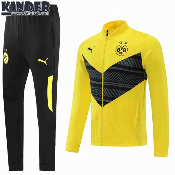 Sweatjacke Dortmund BVB Gelb Kinder 22 23 TK244