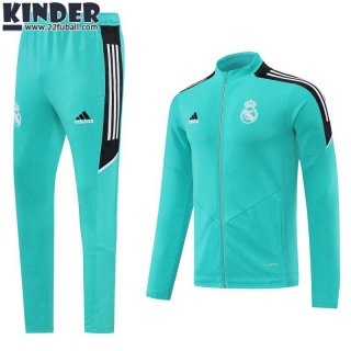 Sweatjacke Real Madrid Himmelblau Kinder 22 23 TK245