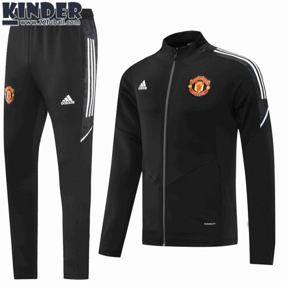 Sweatjacke Manchester United Schwarz Kinder 22 23 TK248