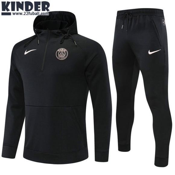 Sweatshirt PSG Schwarz Kinder 22 23 TK257