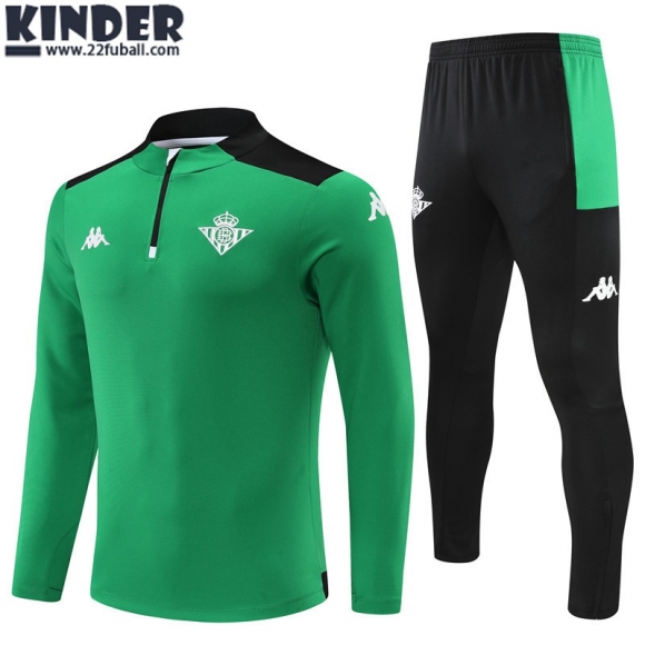 Trainingsanzug Real Betis grün Kinder 22 23 TK270