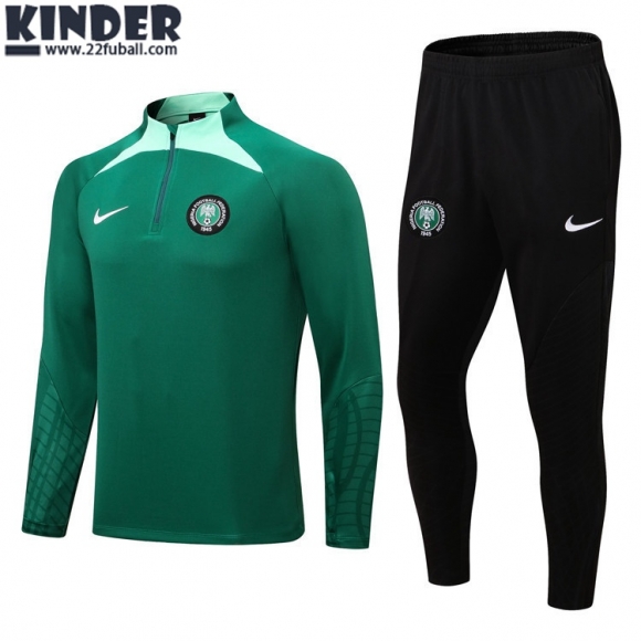 Trainingsanzug Nigeria grün Kinder 22 23 TK279