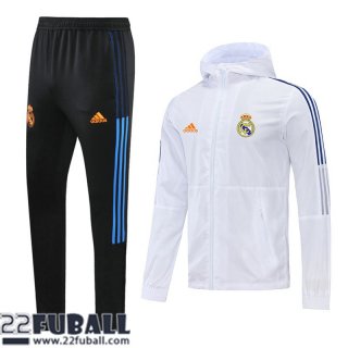 Windjacke Real Madrid Weiß Herren 21 22 WK60