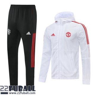 Windjacke Manchester United Weiß Herren 21 22 WK61