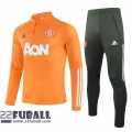 Sweatjacke Manchester United orange 2020 2021 J168