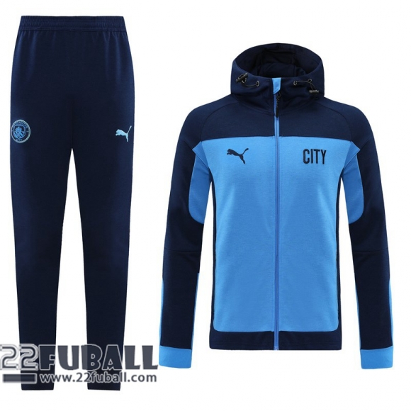 Sweatjacke Kapuzen Manchester city saphir 2020 2021 J170