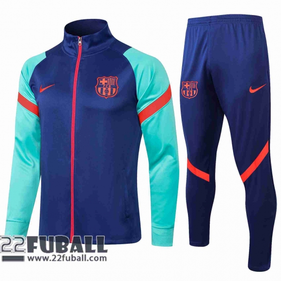 Sweatjacke Barcelona Blau 2021 2022 JK04