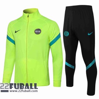 Sweatjacke Inter Mailand grün fluorescent 2021 2022 JK10