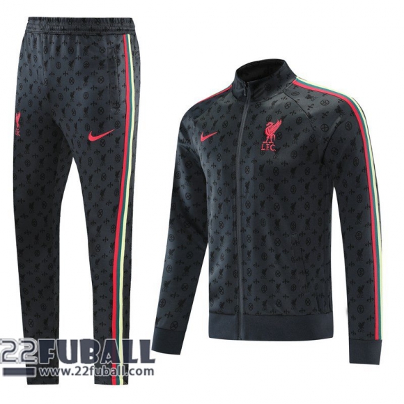 Sweatjacke Liverpool grau 2021 2022 JK14