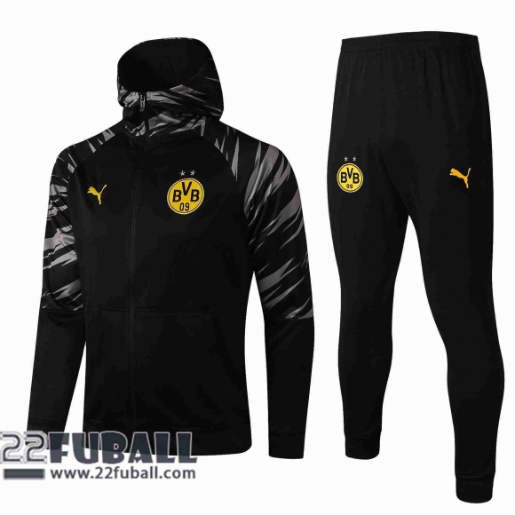 Sweatjacke Kapuzen Dortmund BVB schwarz 2021 2022 JK28