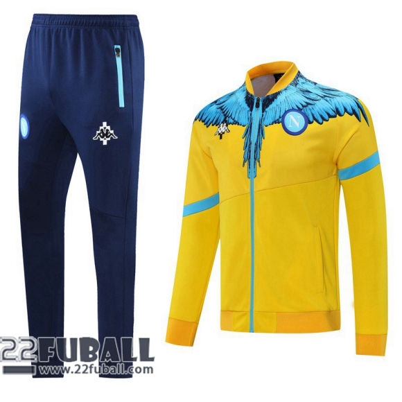 Sweatjacke SSC Naples gelb 21-22 JK54