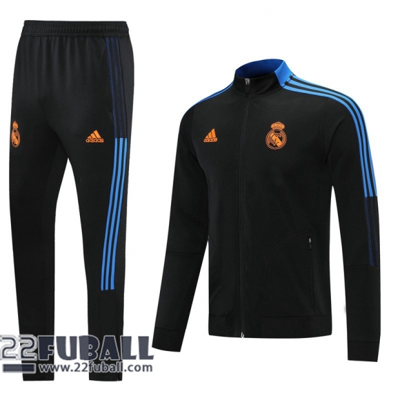 Sweatjacke Real Madrid schwarz Herren 2021 2022 JK68