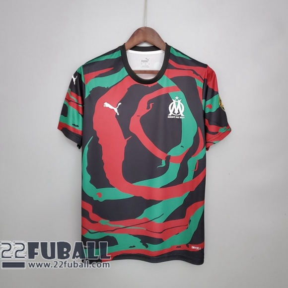 Fussball trikots Olympique Marseille "OM Africa" Special Edition rot schwarz grün 2021 2022