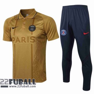 Poloshirts PSG d'or 2021 2022 PL03