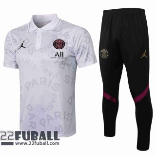 Poloshirts PSG weiß 2021 2022 PL15