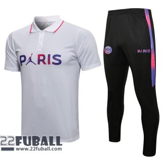 Poloshirts PSG Paris weiß 2021 2022 PL54