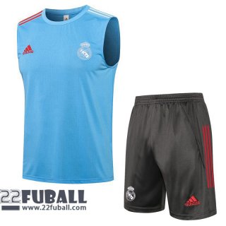 Ohne Ärmel Real Madrid Hellblau 2021 2022 PL62