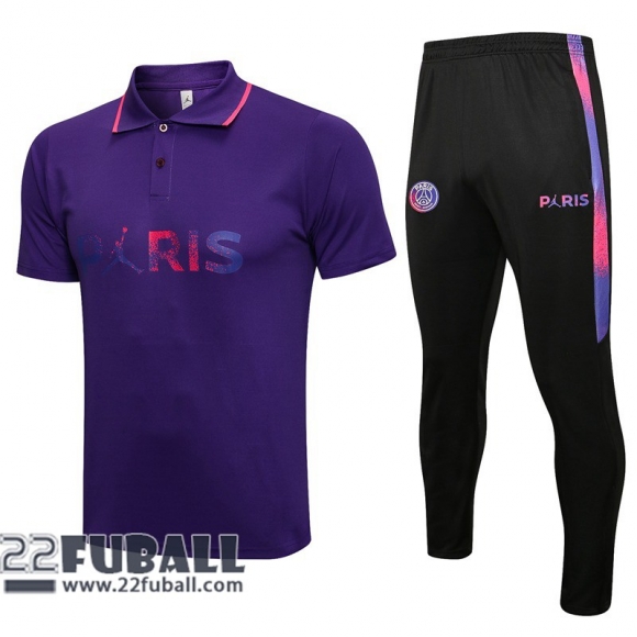 Poloshirts PSG mauve Herren 2021 2022 PL85