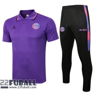 Poloshirts PSG mauve Herren 2021 2022 PL87