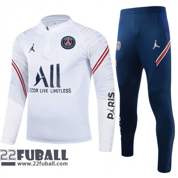 Trainingsanzug PSG weiß 2021 2022 TG05