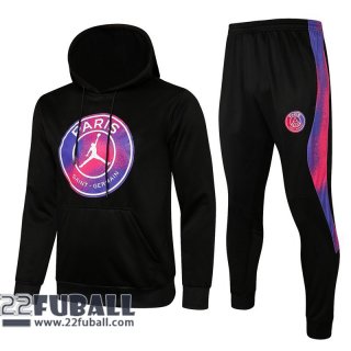 Bausätze: Sweatshirt - Kapuzenpulli PSG Paris schwarz 2021 2022 TK33