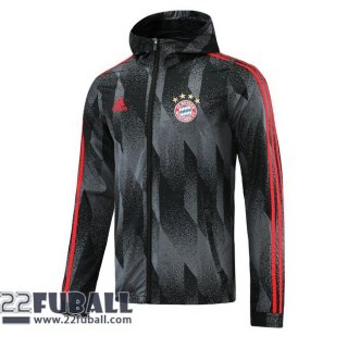 Windjacke Bayern Munchen grau-schwarz 2021 2022 WK01