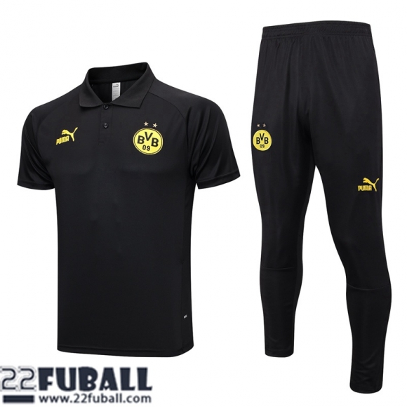 Poloshirts Dortmund BVB Schwarz Herren 23 24 PL646