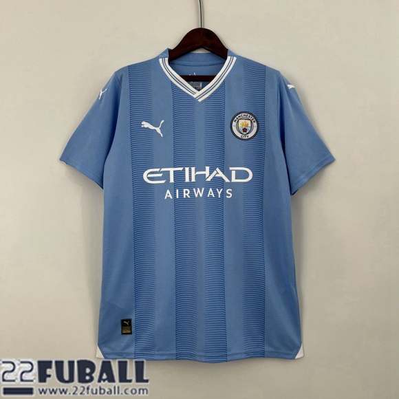 Fussball Trikots Durchgesickerte Version Manchester City Heimtrikot Herren 23 24