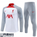 Trainingsanzug Liverpool weiß grau Herren 22 23 TG709