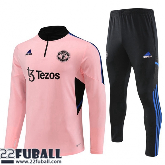 Trainingsanzug Manchester United Rosa Herren 22 23 TG721